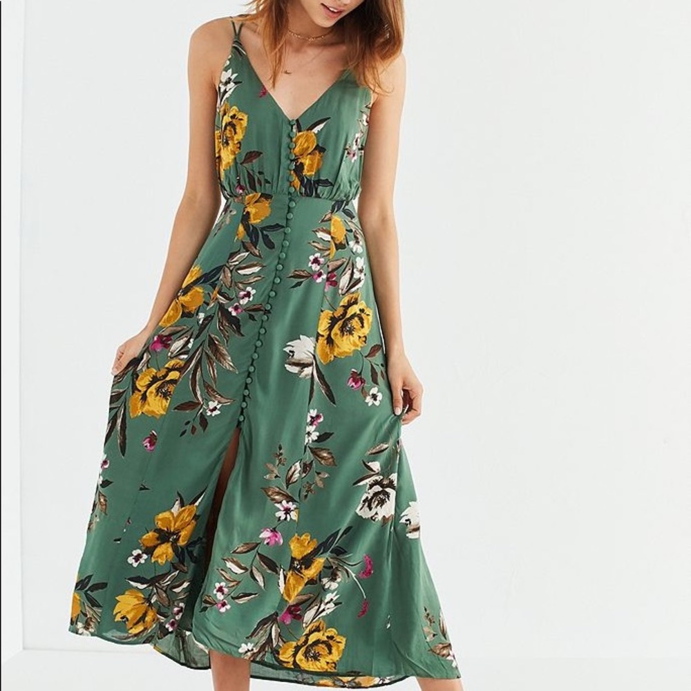 Urban Outfitters Lady Lava Midi Dress